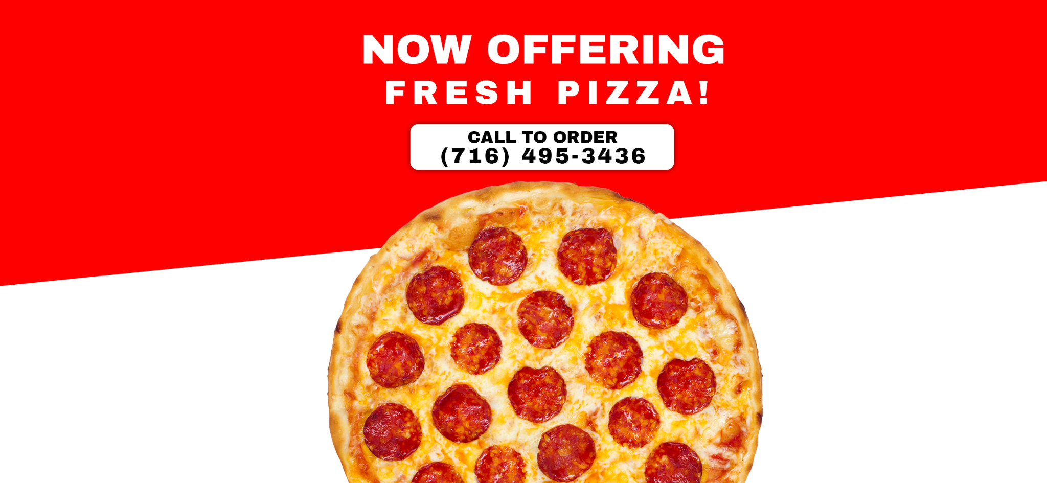 Fresh pizza at Gail's